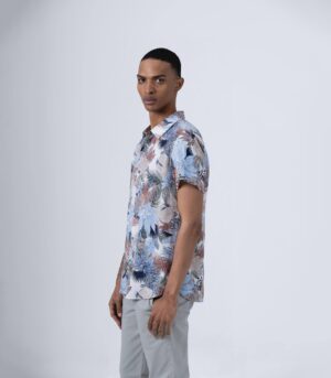 ΚΟΝΤΟΜΑΝΙΚΟ ΠΟΥΚΑΜΙΣΟ TROPICAL PRINT REGULAR FIT - Image 2