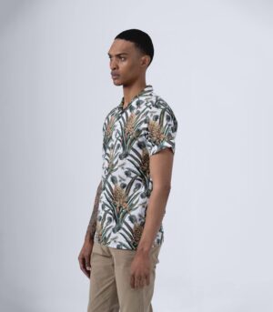 ΚΟΝΤΟΜΑΝΙΚΟ ΠΟΥΚΑΜΙΣΟ TROPICAL PRINT - Image 2