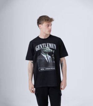 CROCODILE ΒΑΜΒΑΚΕΡΟ ΜΑΥΡΟ Τ-SHIRT - Image 5