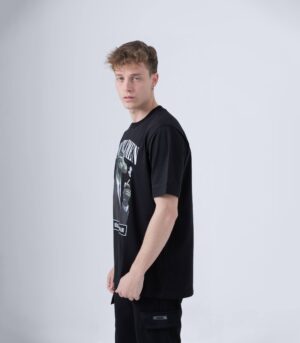 CROCODILE ΒΑΜΒΑΚΕΡΟ ΜΑΥΡΟ Τ-SHIRT - Image 3