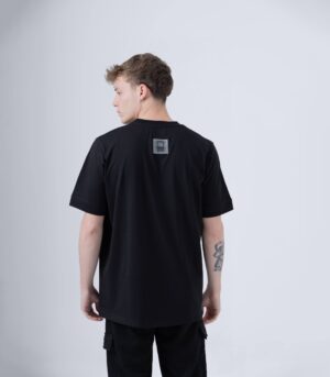 CROCODILE ΒΑΜΒΑΚΕΡΟ ΜΑΥΡΟ Τ-SHIRT - Image 2