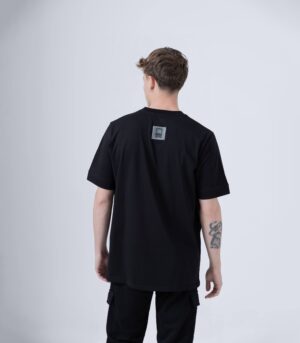 CROCODILE ΒΑΜΒΑΚΕΡΟ ΜΑΥΡΟ Τ-SHIRT - Image 4