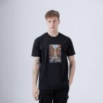 ROAD FUTURE ΒΑΜΒΑΚΕΡΟ Τ-SHIRT ΜΑΥΡΟ