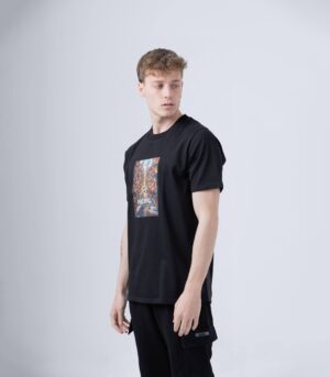 ROAD FUTURE ΒΑΜΒΑΚΕΡΟ Τ-SHIRT ΜΑΥΡΟ - Image 2