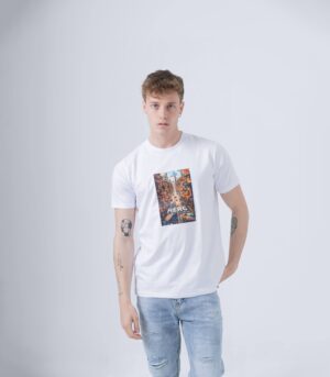 ROAD FUTURE ΒΑΜΒΑΚΕΡΟ Τ-SHIRT ΑΣΠΡΟ