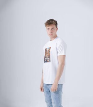ROAD FUTURE ΒΑΜΒΑΚΕΡΟ Τ-SHIRT ΑΣΠΡΟ - Image 2