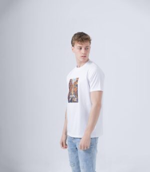 ROAD FUTURE ΒΑΜΒΑΚΕΡΟ Τ-SHIRT ΑΣΠΡΟ - Image 3