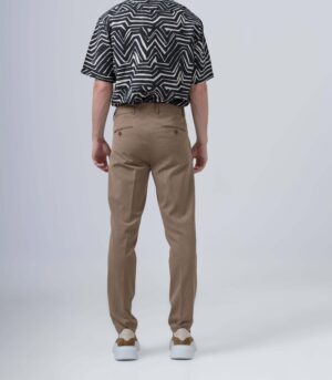 Ανδρικό Υφασμάτινο Tailored Παντελόνι – Μπεζ Σκούρο