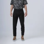 Ανδρικό Υφασμάτινο Tailored Παντελόνι – μαύρο