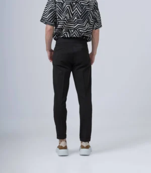 Ανδρικό Υφασμάτινο Tailored Παντελόνι – μαύρο