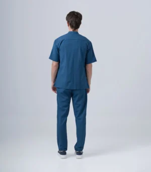 ΑΝΔΡΙΚΟ ΥΦΑΣΜΑΤΙΝΟ ΣΕΤ ΜΕ MAO OVERSHIRT & ΠΑΝΤΕΛΟΝΙ ΜΕ ΛΑΣΤΙΧΟ & ΚΟΡΔΟΝΙ –ΜΠΛΕ