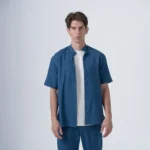 ΑΝΔΡΙΚΟ OVERSHIRT ME MAO ΓΙΑΚΑ KAI KONTO MANIKI-ΜΠΛΕ