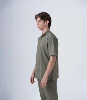 ΑΝΔΡΙΚΟ OVERSHIRT ME MAO ΓΙΑΚΑ KAI KONTO MANIKI -XAKI