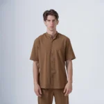 ΑΝΔΡΙΚΟ OVERSHIRT ME MAO ΓΙΑΚΑ KAI KONTO MANIKI-ΚΑΦΕ
