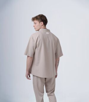 ΑΝΔΡΙΚΟ OVERSHIRT MPEZ ΜΕ MAO ΓΙΑΚΑ ΚΑΙ ΚΟΝΤΟ ΜΑΝΙΚΙ - Image 2