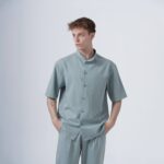 ΑΝΔΡΙΚΟ OVERSHIRT ΜΕΝΤΑ ΜΕ MAO ΓΙΑΚΑ KAI KONTO MANIKI