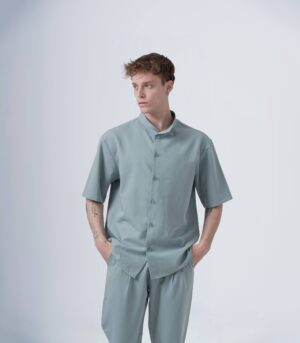 ΑΝΔΡΙΚΟ OVERSHIRT ΜΕΝΤΑ ΜΕ MAO ΓΙΑΚΑ KAI KONTO MANIKI
