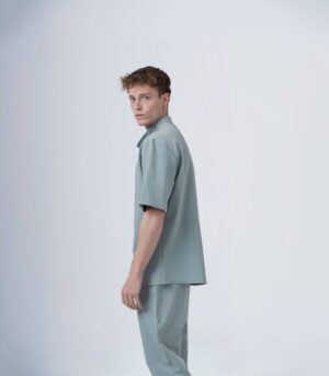 ΑΝΔΡΙΚΟ OVERSHIRT ΜΕΝΤΑ ΜΕ MAO ΓΙΑΚΑ KAI KONTO MANIKI - Image 5