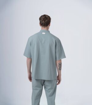 ΑΝΔΡΙΚΟ OVERSHIRT ΜΕΝΤΑ ΜΕ MAO ΓΙΑΚΑ KAI KONTO MANIKI - Image 2