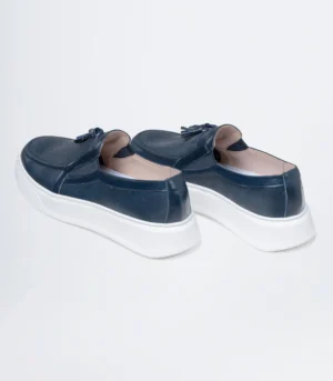 ΑΝΔΡΙΚΑ ΔΕΡΜΑΤΙΝΑ LOAFERS TASSEL-ΜΠΛΕ - Image 3