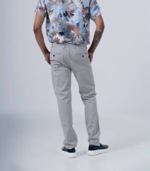 ΒΑΜΒΑΚΕΡΟ  CHINOS ΠAΝΤΕΛΟΝΙ-ΓΚΡΙ - Image 4
