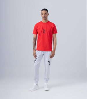 ΑΝΔΡΙΚΟ KOKKINO ΒΑΜΒΑΚΕΡΟ Τ-SHIRT ΜΕ ΤΥΠΩΜΑ HERC - Image 4