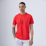 ΑΝΔΡΙΚΟ ΚΟΚΚΙΝΟ ΒΑΜΒΑΚΕΡΟ Τ-SHIRT ΜΕ ΤΥΠΩΜΑ HERC