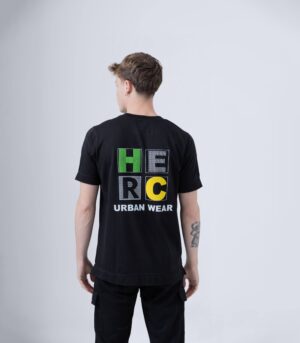 COLORS T-SHIRT HERC ΒΑΜΒΑΚΕΡΟ ΜΑΥΡΟ - Image 3