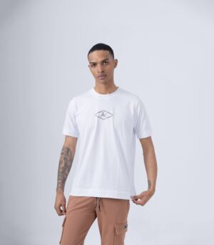 COLORS T-SHIRT HERC ΒΑΜΒΑΚΕΡΟ ΛΕΥΚΟ