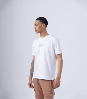 COLORS T-SHIRT HERC ΒΑΜΒΑΚΕΡΟ ΛΕΥΚΟ - Image 3
