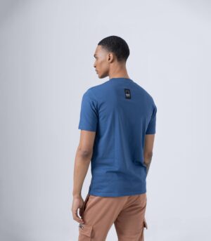 DOG ROAD T-SHIRT ΒΑΜΒΑΚΕΡΟ ΜΠΛΕ - Image 3