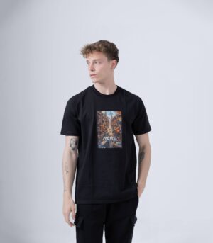 DOG ROAD T-SHIRT ΒΑΜΒΑΚΕΡΟ ΜΑΥΡΟ - Image 5