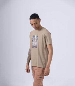 DOG ROAD T-SHIRT ΒΑΜΒΑΚΕΡΟ ΚΑΦΕ - Image 4