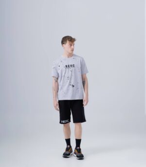 SPLASH ΒΑΜΒΑΚΕΡΟ ΓΚΡΙ Τ-SHIRT - Image 4