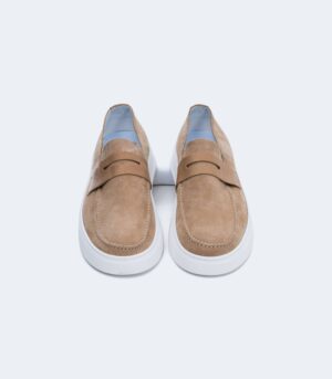 ΑΝΔΡΙΚΟ LOAFERS ΑΠΟ ΓΝΗΣΙΟ ΚΑΣΤΟΡΙ-ΜΠΕΖ - Image 2