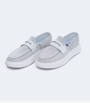 ΑΝΔΡΙΚΟ LOAFERS ΑΠΟ ΓΝΗΣΙΟ ΚΑΣΤΟΡΙ-ΓΚΡΙ ΑΝΟΙΧΤΟ
