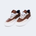 MΠΕΖ ΜΕ ΚΑΦΕ ΑΝΔΡΙΚΟ ΔΕΡΜΑΤΙΝΟ SNEAKER