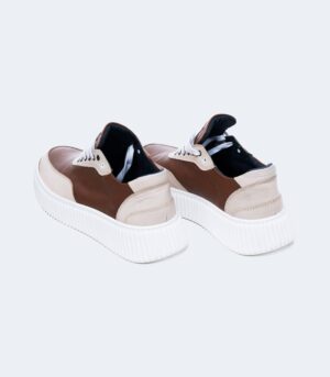 MΠΕΖ ΜΕ ΚΑΦΕ ΑΝΔΡΙΚΟ ΔΕΡΜΑΤΙΝΟ SNEAKER - Image 3