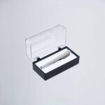 ΑΝΔΡΙΚΟ ΚΛΙΠ ΓΡΑΒΑΤΑΣ ΑΣΗΜΙ-ΜΕ ZIRCONIA STYLE STONE
