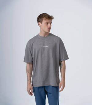 Ανδρικό κομψό minimal t-shirt γκρί