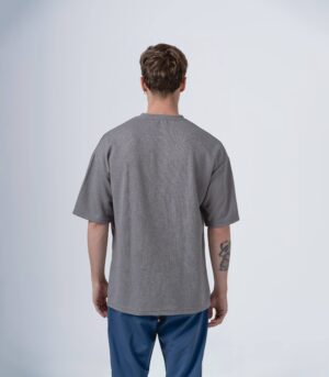 Ανδρικό κομψό minimal t-shirt γκρί