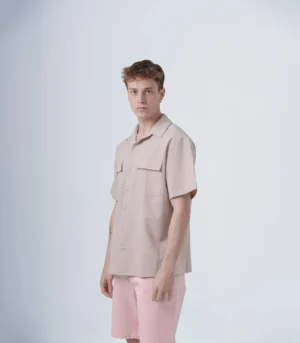 ΠΟΥΚΑΜΙΣΟ OVERSHIRT ΜΠΕΖ ΚΟΝΤΟ ΜΑΝΙΚΙ - Image 6