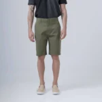 Ανδρική Υφασμάτινη Βερμούδα Chinos Χακί