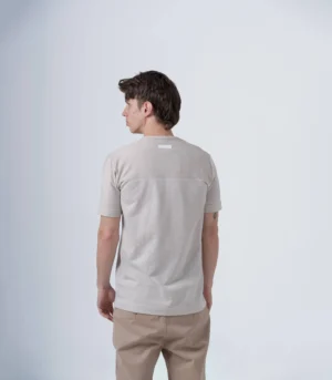 ΑΝΔΡΙΚΟ BAMBAKERO T-SHIRT ΔΙΧΡΩΜΟ ΜΠΕΖ - Image 3