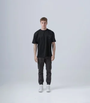 ΑΝΔΡΙΚΟ ΜΑΥΡΟ OVERSIZED T-SHIRT ΜΕ ΤΥΠΩΜΑ - Image 5