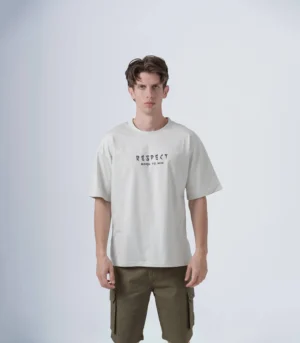 Ανδρικό oversized T-shirt “RESPECT” 