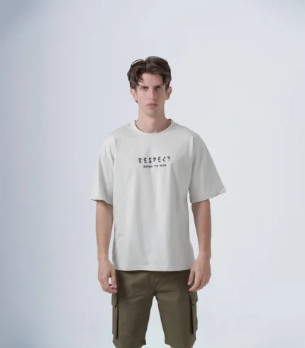 Ανδρικό oversized T-shirt “RESPECT” 