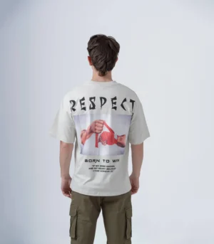 Ανδρικό oversized T-shirt “RESPECT” 