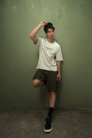 Ανδρικό oversized T-shirt “RESPECT” 