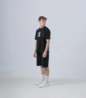 Ανδρικό Μαύρο Oversized T-Shirt Let's Stay Together